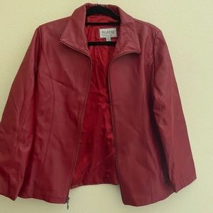 Wilsons Leather Maxima red genuine leather jacket